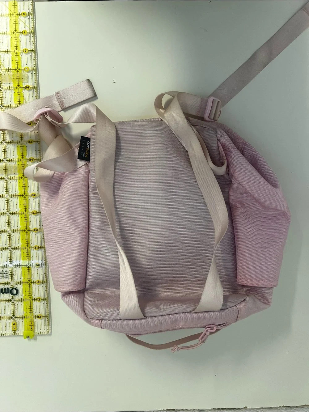 Baboon to the Moon Neon Green Waist Bag and Pink Mini Backpack Bag Duo